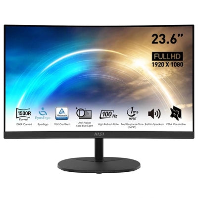 MSI MP2412C Monitor 23.6\1 VA FHD 100hz 1ms MM Cur