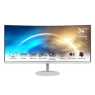 MSI MP341CQW Monitor34\1 UWQHD VGA HDMI MM curv