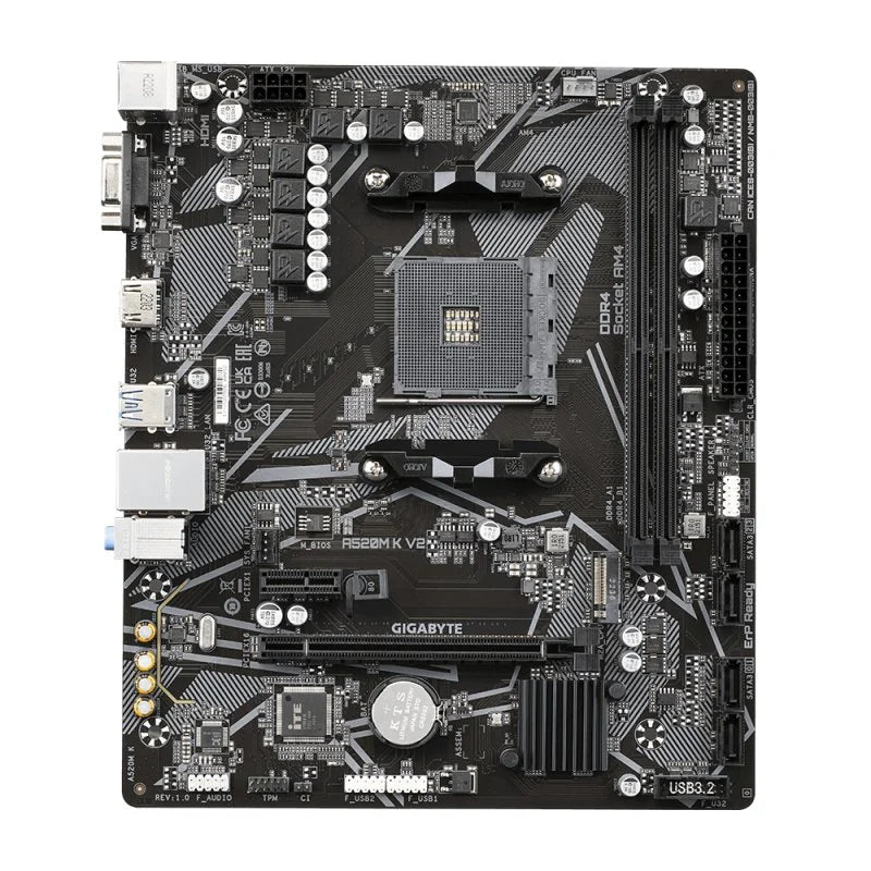 Placa Base AMD Gigabyte A520M K V2 AMD AM4 DDR4 Micro ATX