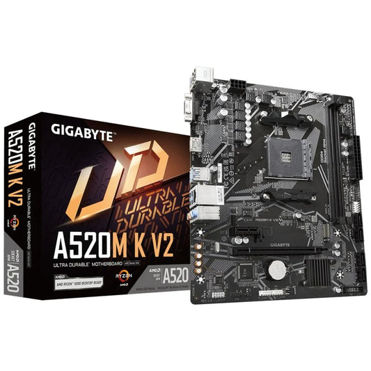 Placa Base AMD Gigabyte A520M K V2 AMD AM4 DDR4 Micro ATX