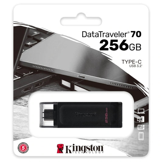Kingston DataTraveler DT70 256GB USB C 3.2  Negro