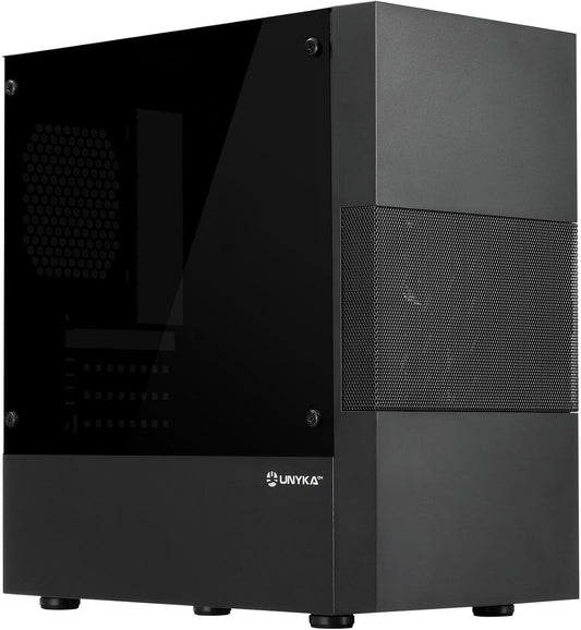 Caja UNYKAch Aero C25 Micro ATX Negra, Fuente ATX 500W y Cristal Templado