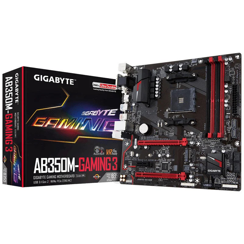 ✅🚀 PLACA BASE GIGABYTE AB350M-GAMING 3 🚀 / reacondicionada