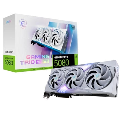 MSI VGA NVIDIA RTX 5080 16G GAMING TRIO OC WHITE D