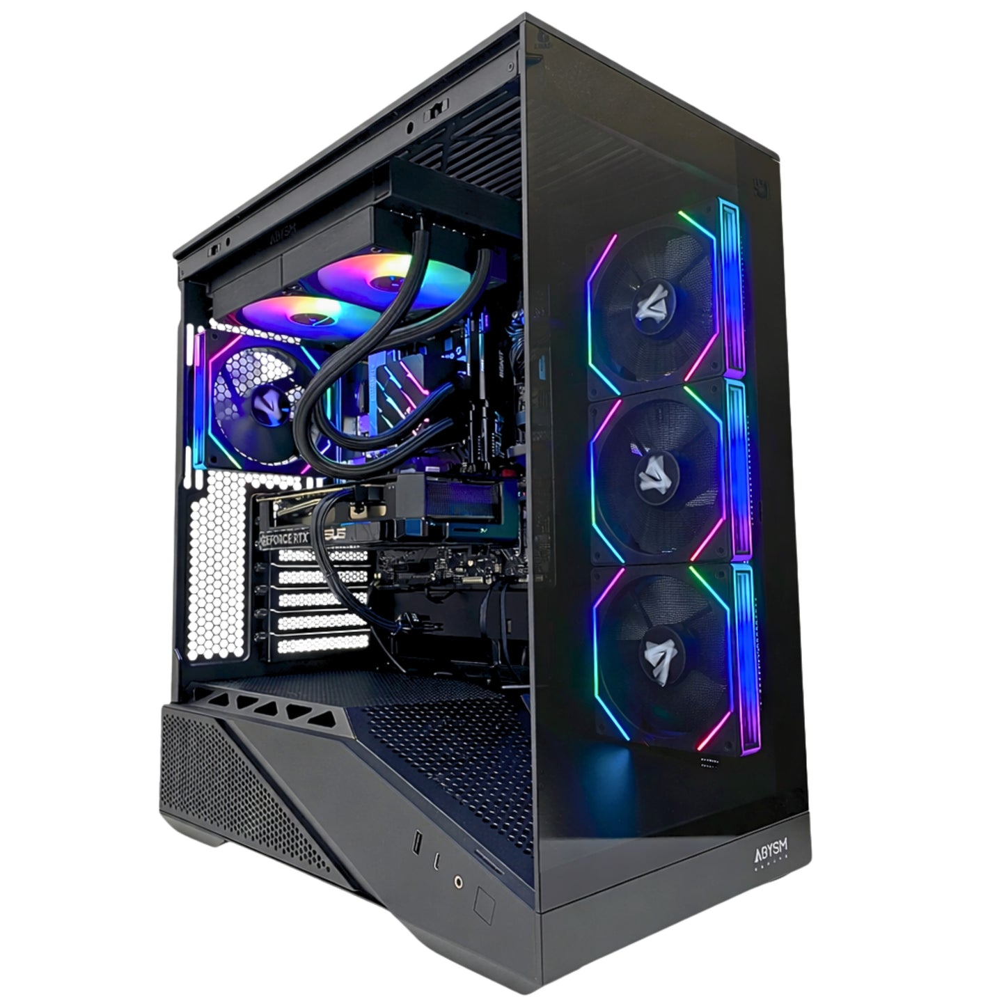 Abysm ARIAN FRAME A400 Black Caja Gaming ATX  Cristal Templado ARGB PWM